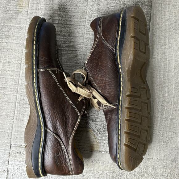 Dr. Martens Mens Size 12 #11232 Brown Leather Lace Up Oxfords Shoes Vintage 90s - Picture 9 of 13